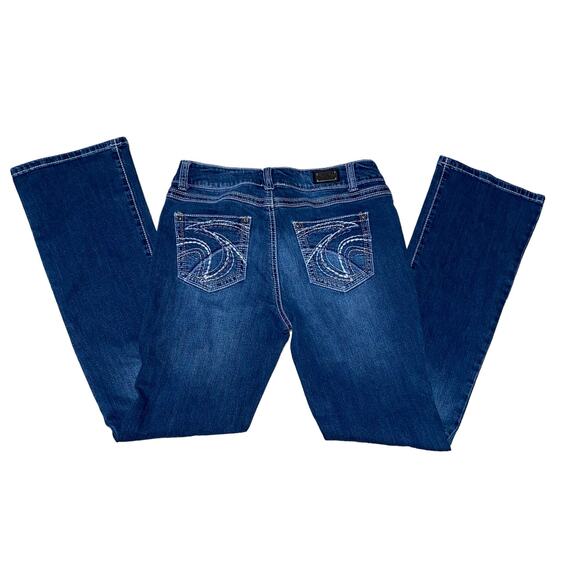 Wired Heart Boot Cut Mid Rise Denim Blue Jeans Size 29 - Picture 2 of 9